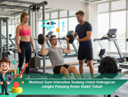 Workout Gym Intensitas Sedang Untuk Kebugaran Jangka Panjang Aman Stabil Tubuh
